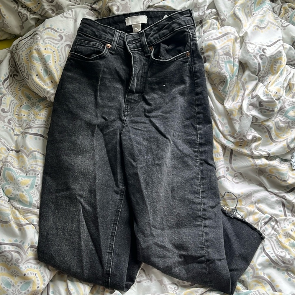 H&M Black Distressed Skinny Jeans